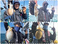9월18일 군산 똥까호 갑오징어 조황 정보... 백갑오버 3명 사진