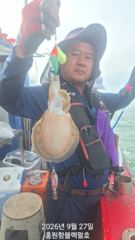 [갑오징어조황] 홍원항 주꾸미 9월 27일(일) [[[ 블랙펄호 ]] 많은 마릿수는 아니었지만 사이즈 좋은 [ 갑오징어 ]로 묵직한 손맛은 볼 수 있었습니다. 내일 정상 출조합니다.
