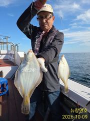 공현진 22인승 뉴창명호 왕참가자미 풍어 사진