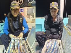 [통영] 통영백가피싱)왕갈치 대박입니다.실력은 차이가 있어도 모두 쿨러만…